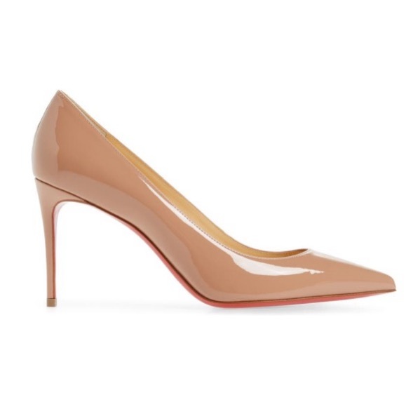 Christian Louboutin Kate Pointed Toe Patent Leather Pump - Picture 3 of 3